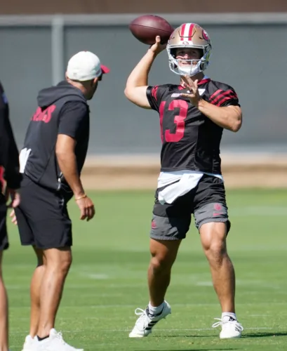 Purdy adjusts to start of training camp